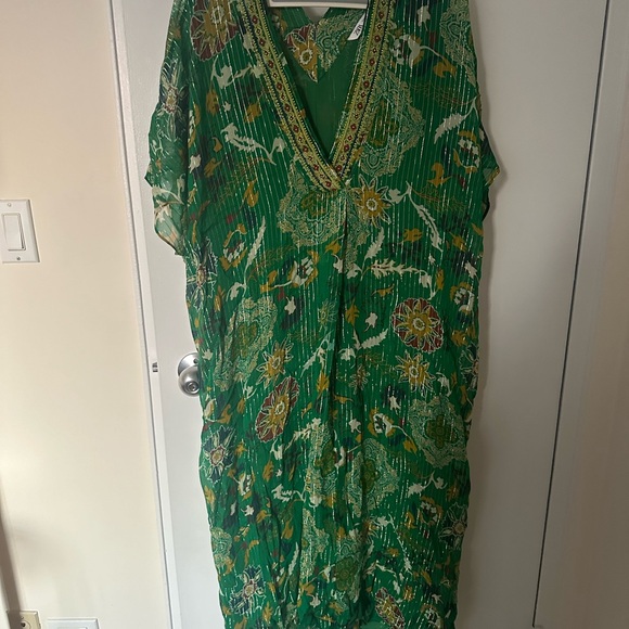 Zara V neck kaftan dress NWOT - Picture 2 of 3